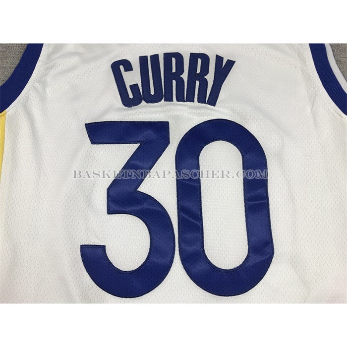 Maillot Golden State Warriors Stephen Curry NO 30 Association 2022-23 Blanc